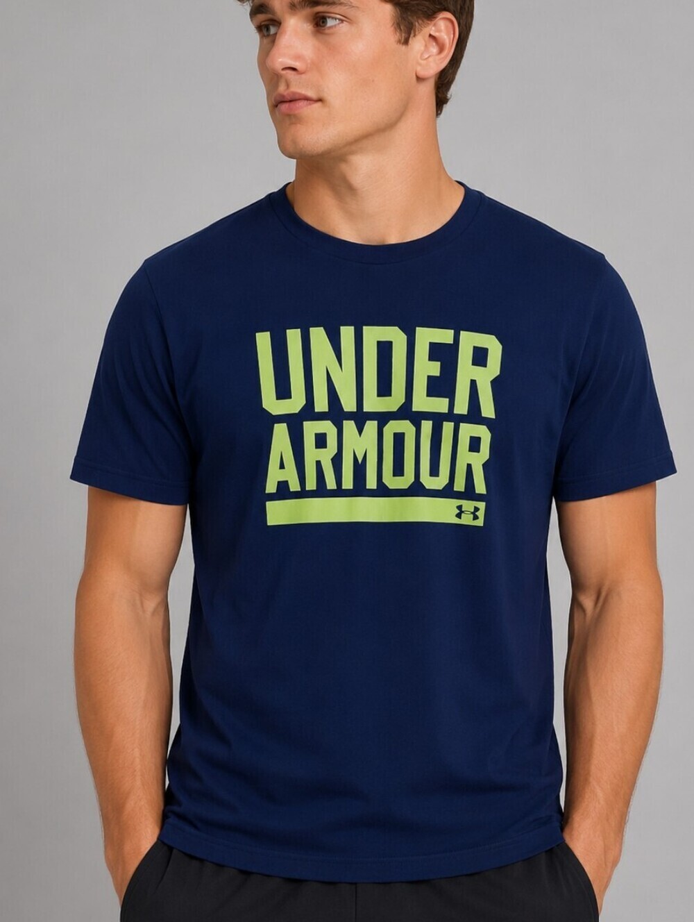 3/$30 UNDER ARMOUR Blue Short Sleeve Loose Heatgear T-shirt Junior XL